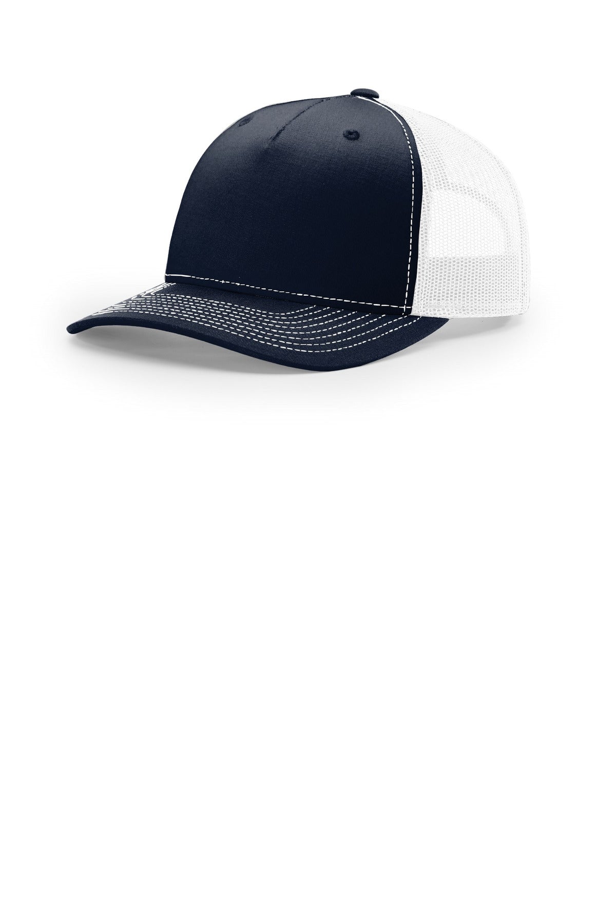 Richardson Five-Panel Trucker 112FP - Navy/ White