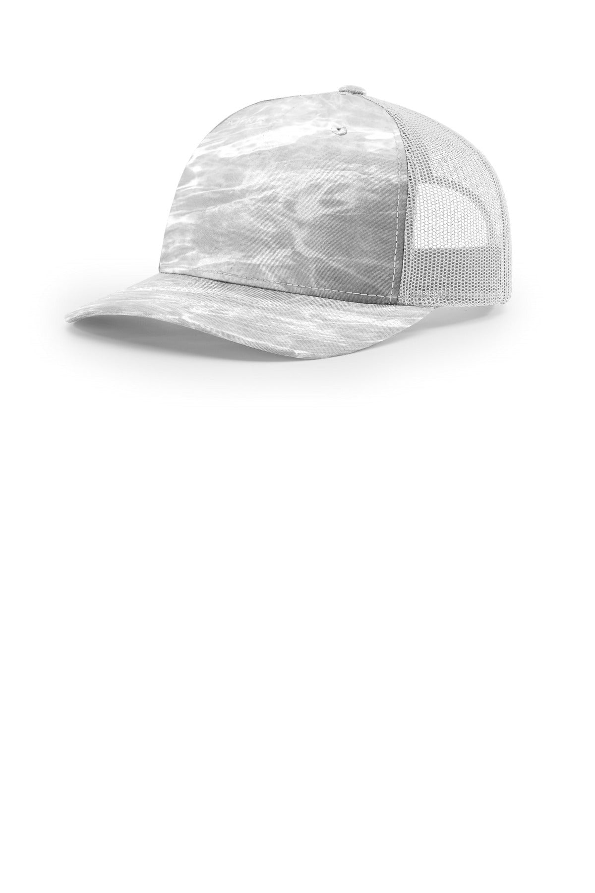 Richardson Printed Five-Panel Trucker 112PFP - Mossy Oak Elements Bonefish/ Light Grey