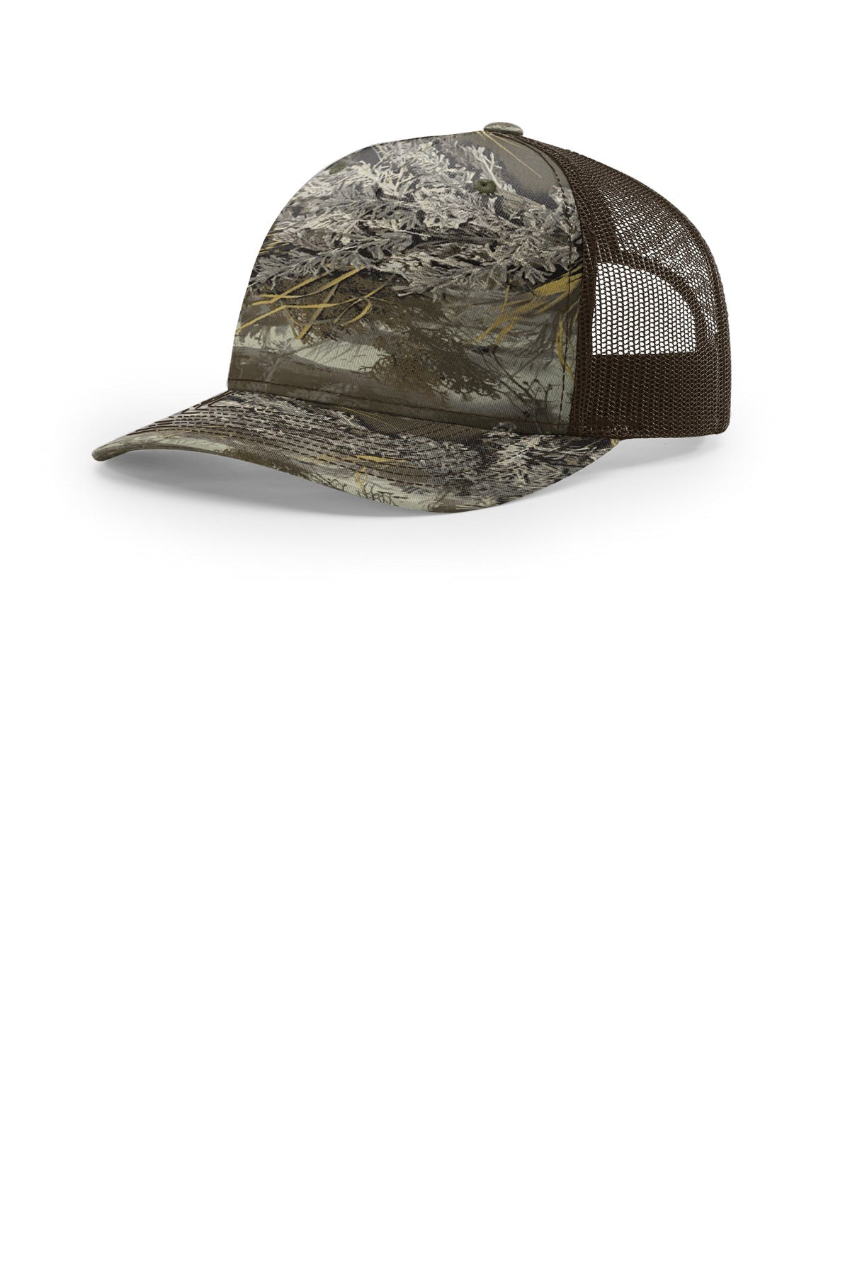 Richardson Printed Five-Panel Trucker 112PFP - Realtree Max-1 Xt/ Brown