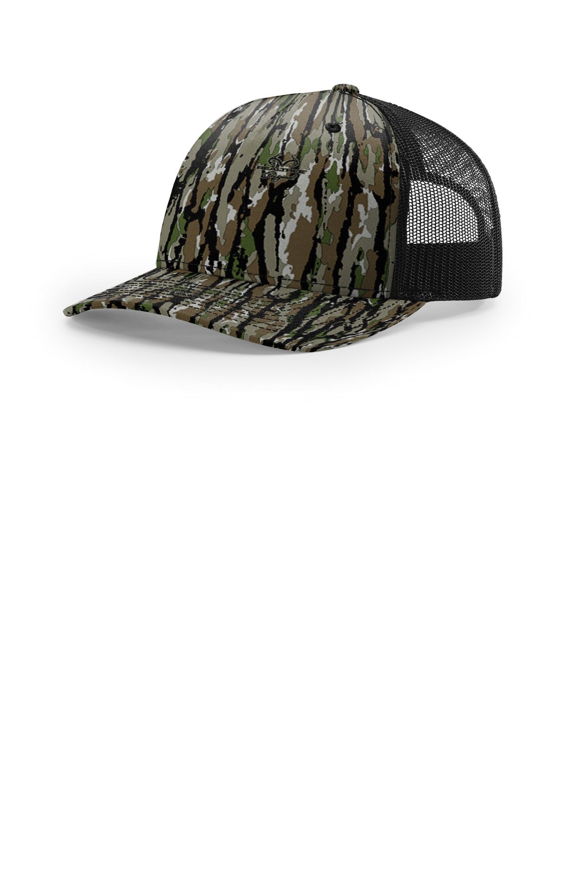Richardson Printed Five-Panel Trucker 112PFP - Realtree Original/ Black