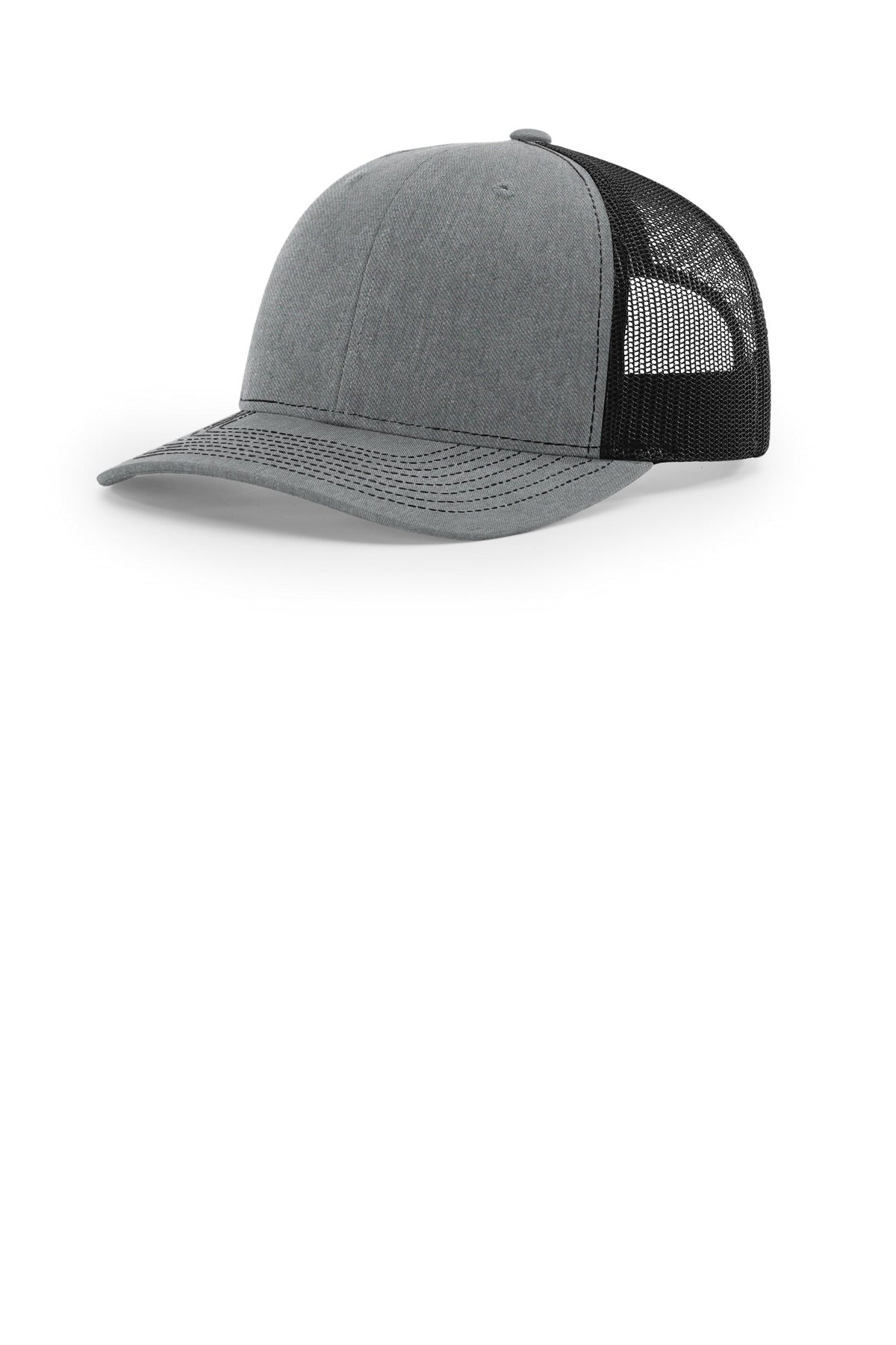 Richardson 112+ R-Flex Adjustable Trucker 112PL - Heather Grey/ Black