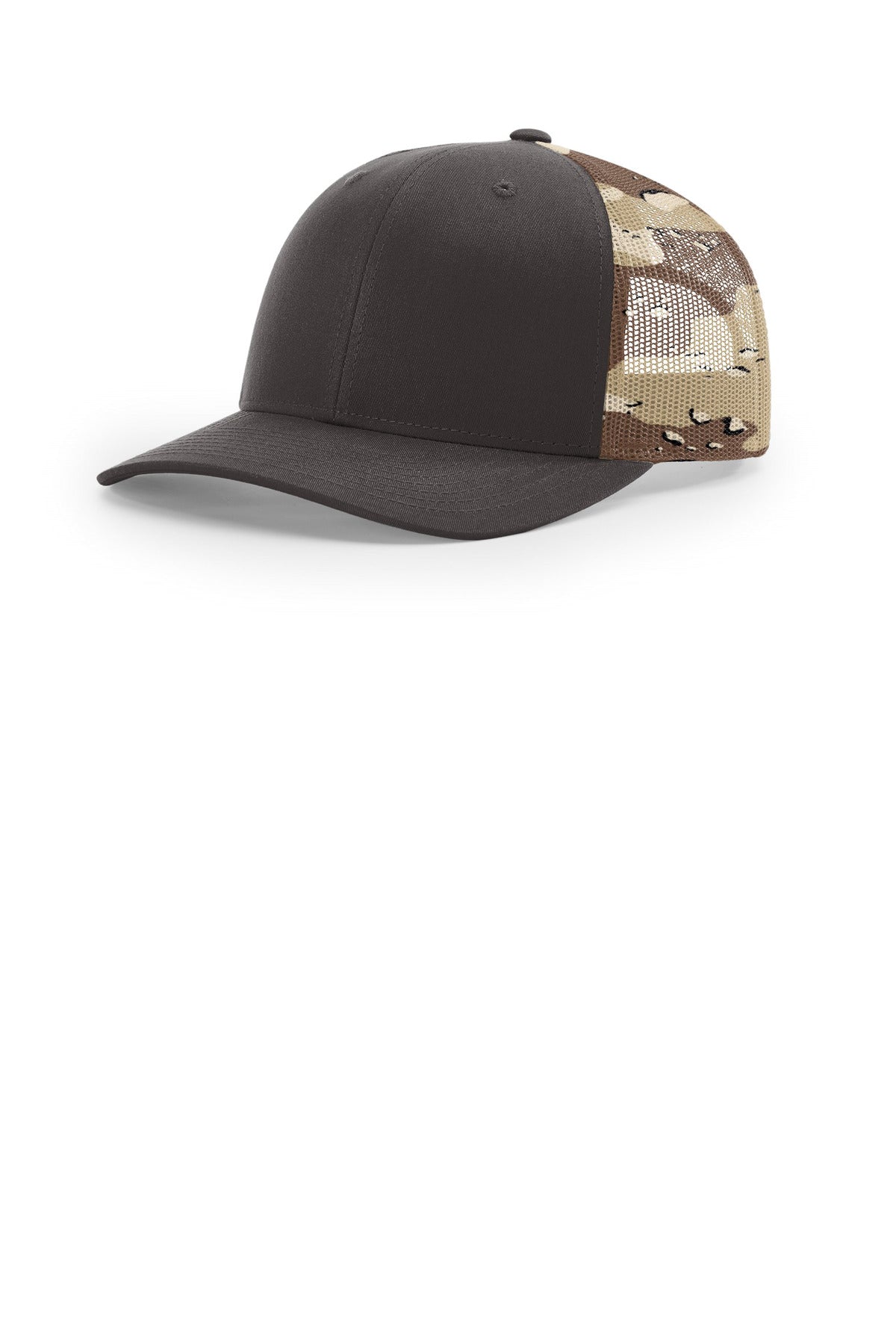 Richardson Printed Mesh Trucker 112PM - Brown/ Desert Camo