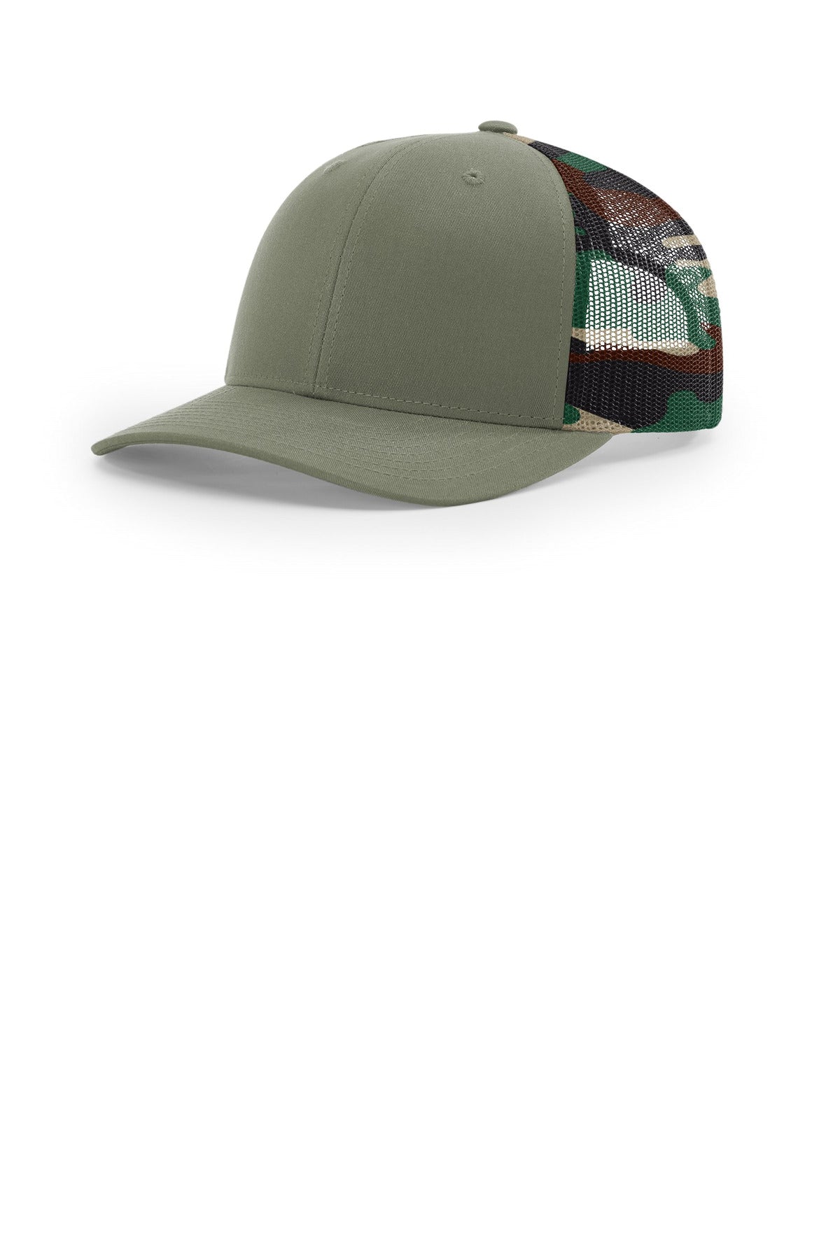Richardson Printed Mesh Trucker 112PM - Loden/ Green Camo