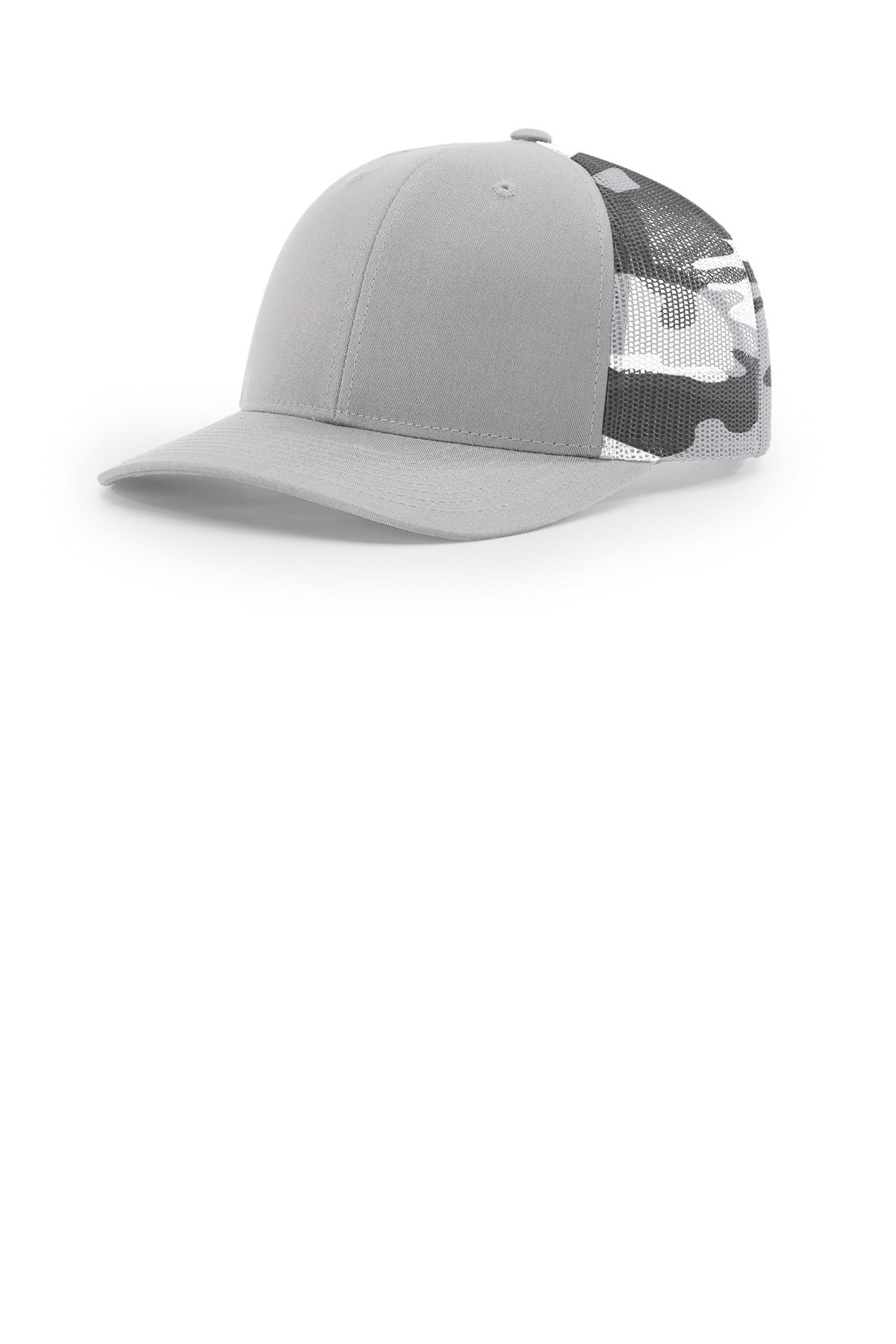 Richardson Printed Mesh Trucker 112PM - Silver/ Grey Camo