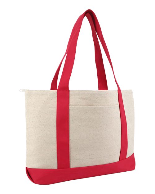 Liberty Bags 8862 - Natural/ Red