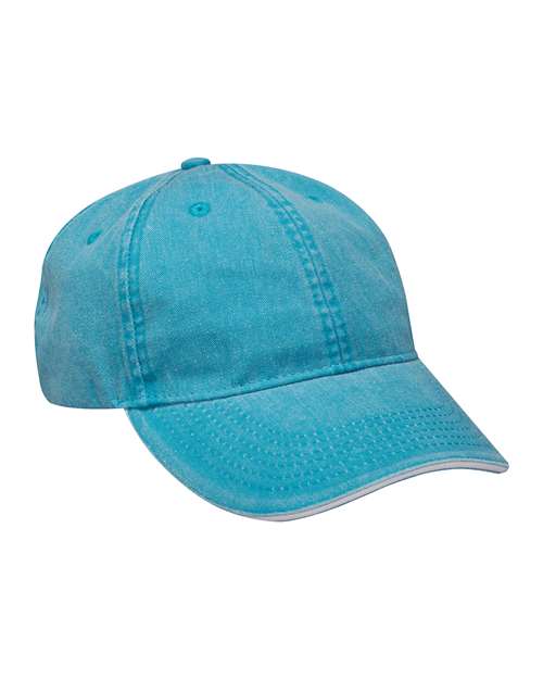 Adams Headwear LP107 - Caribbean Blue/ White