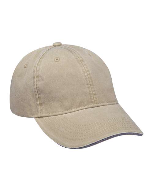 Adams Headwear LP107 - Khaki/ Black