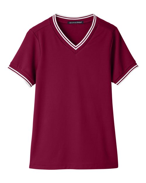 Devon & Jones DG20CW - Burgundy/ White