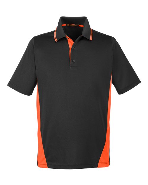 Harriton M386 - Black/ Team Orange