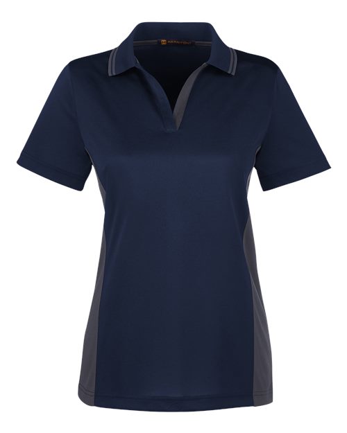 Harriton M386W - Dark Navy/ Dark Charcoal