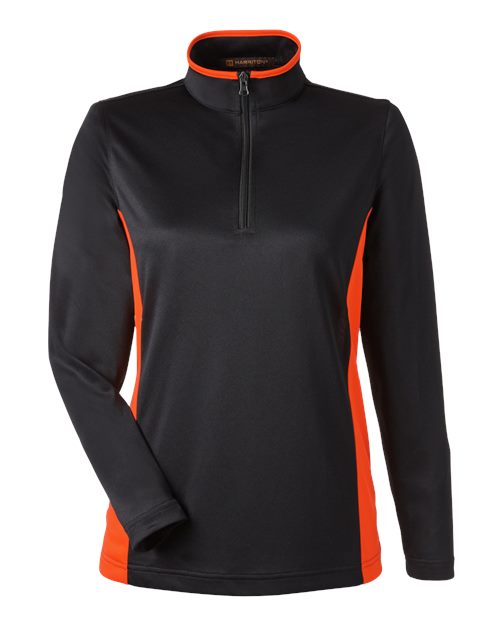 Harriton M786W - Black/ Team Orange