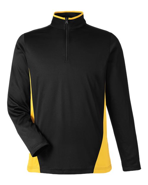 Harriton M786 - Black/ Sunray Yellow