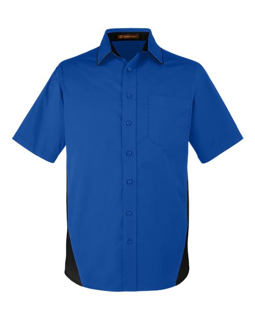 Harriton M586T - True Royal/ Black