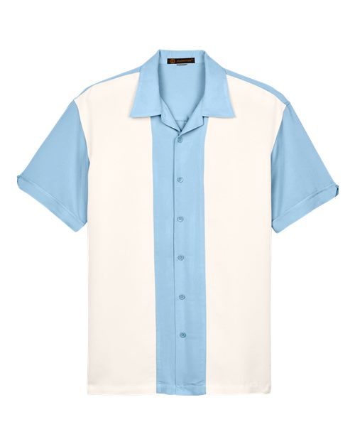 Harriton M575 - Cloud Blue/ Cream
