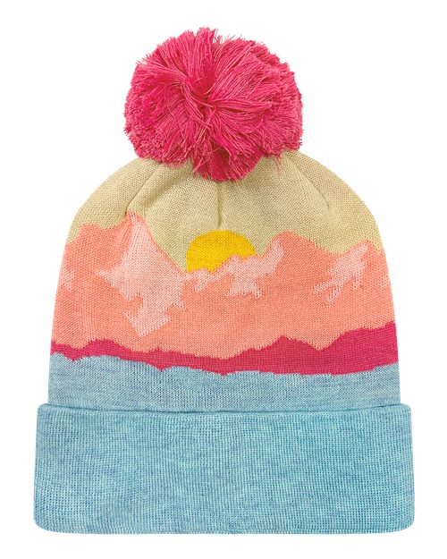 LOCALE GRNDSR - Mountain Morning Aqua/ Peach