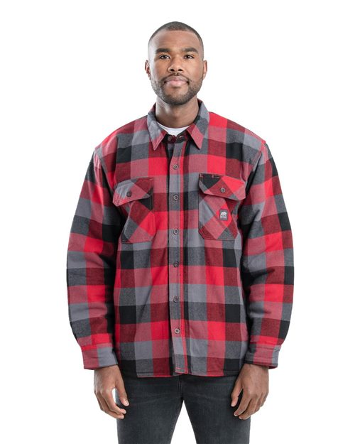 Berne Apparel SH69 - Plaid Green