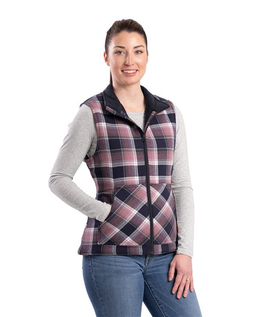 Berne Apparel WV16 - Plaid Blush Navy