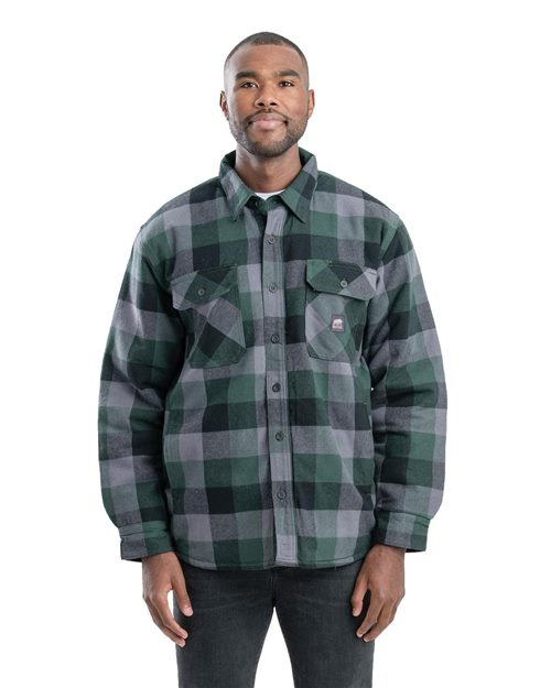 Berne Apparel SH69T - Plaid Slate