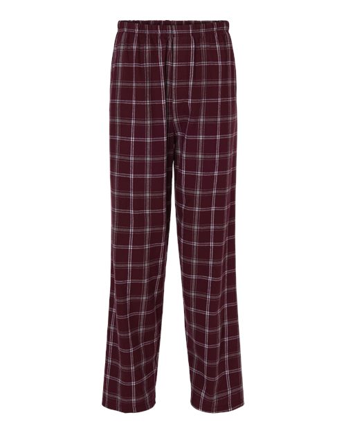 Boxercraft BM6624 - Varsity Maroon Oxford Plaid