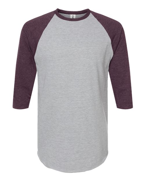 Tultex 245 - Heather Grey/ Heather Maroon