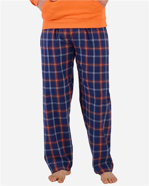 Boxercraft BM6624 - Varsity Navy Orange Plaid