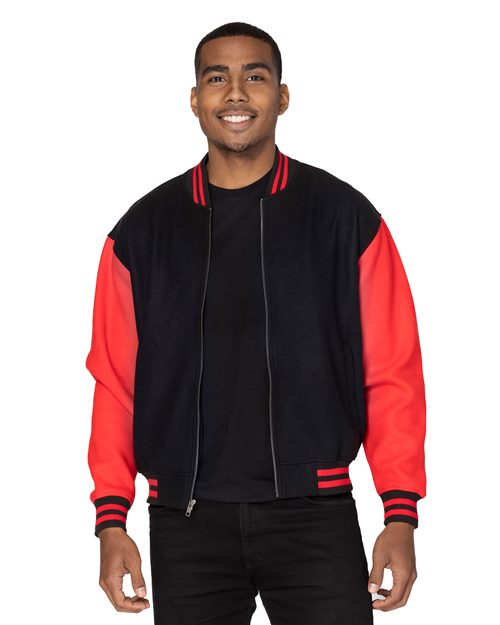 Threadfast Apparel 364J - Black/ Charcoal Heather
