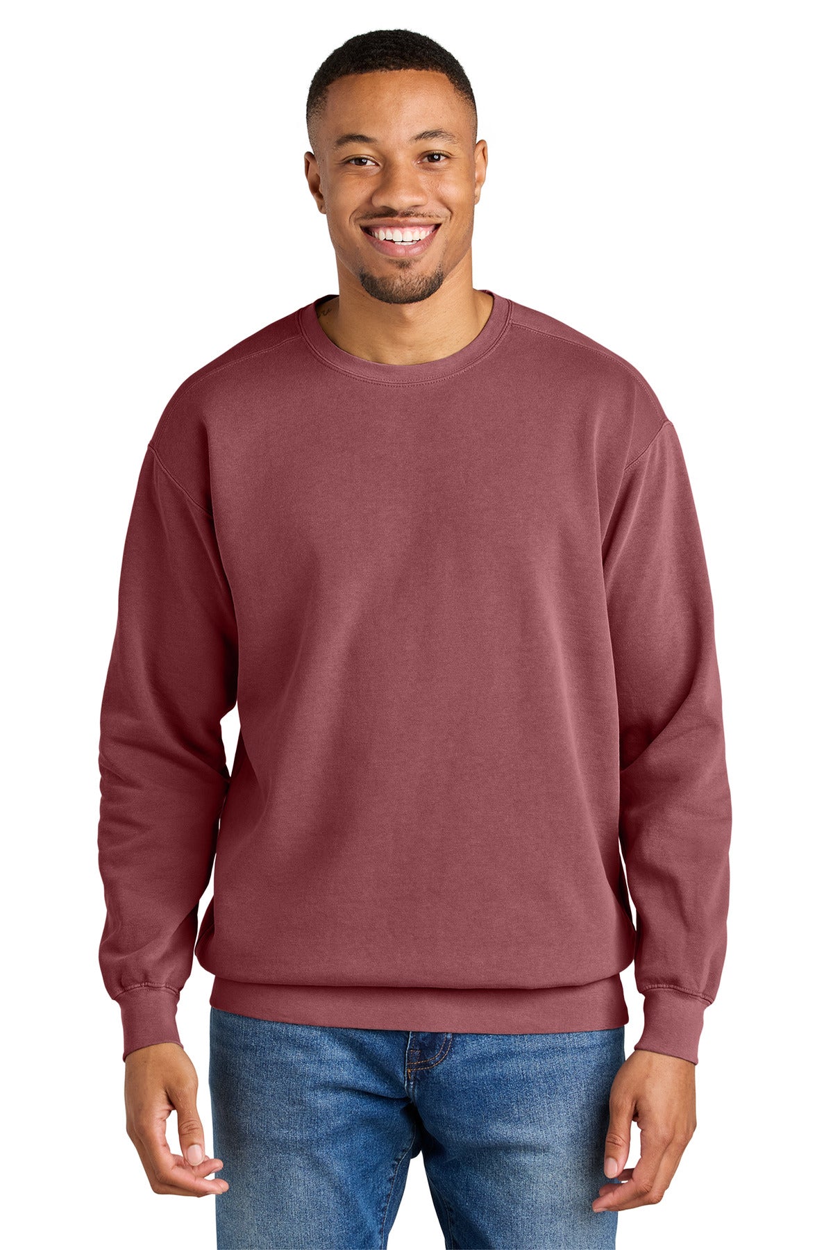 COMFORT COLORS  Ring Spun Crewneck Sweatshirt. 1566 - Crimson