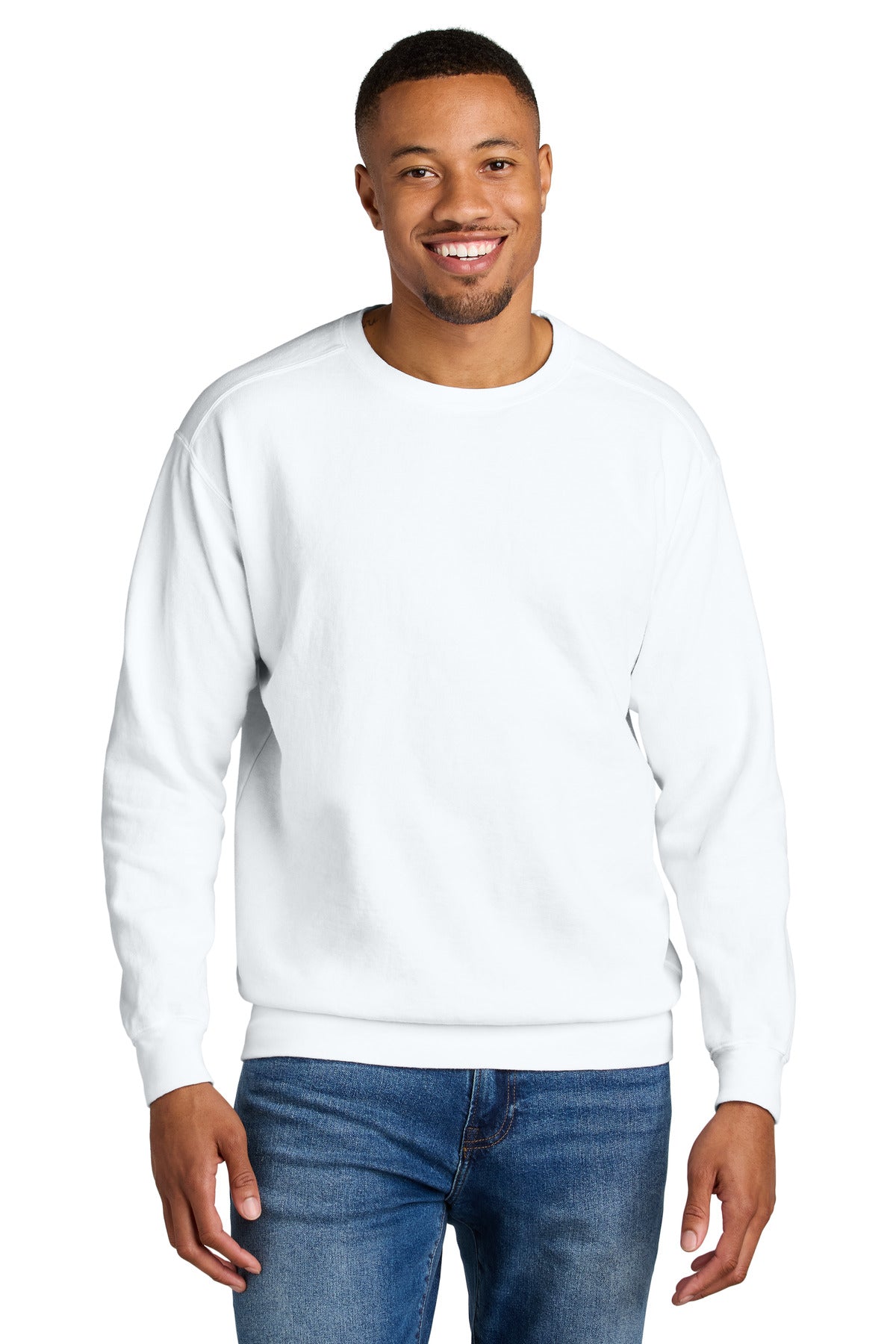 COMFORT COLORS  Ring Spun Crewneck Sweatshirt. 1566 - White