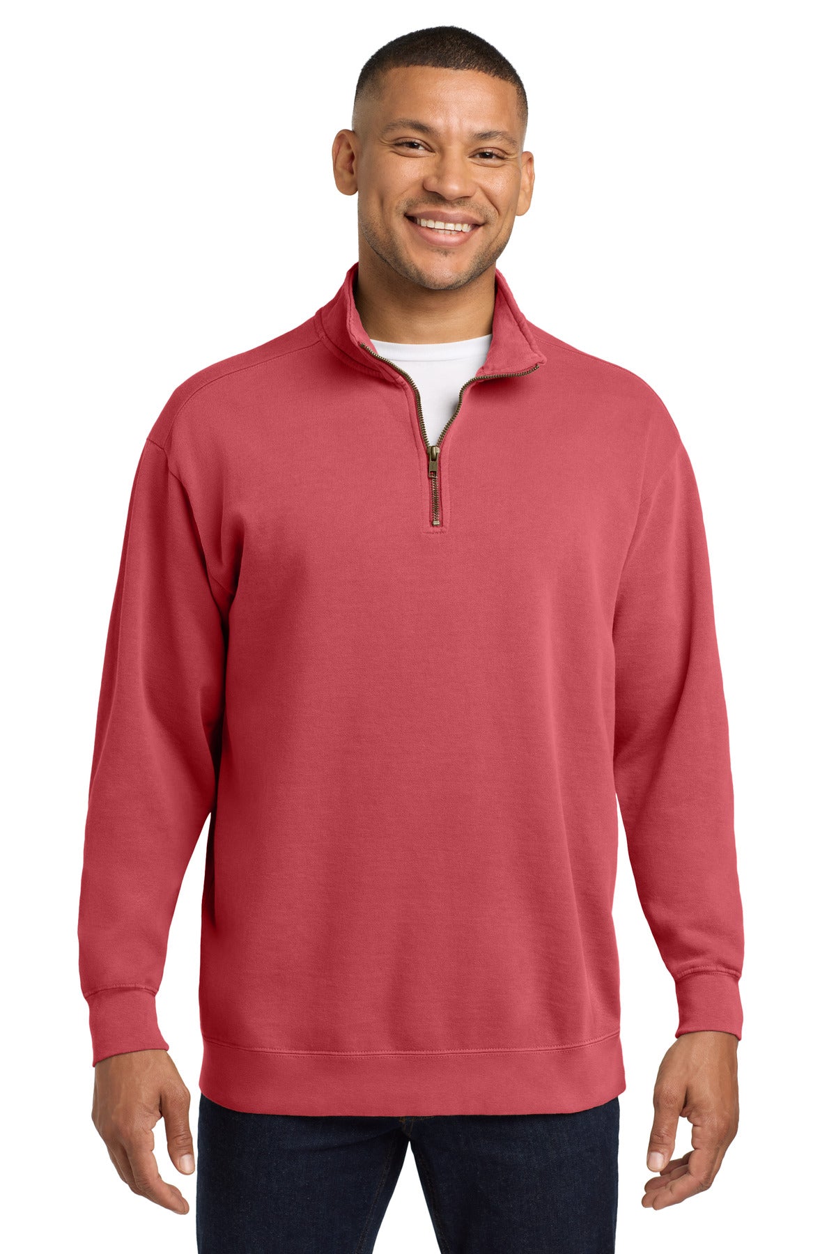 COMFORT COLORS  Ring Spun 1/4-Zip Sweatshirt. 1580 - Crimson