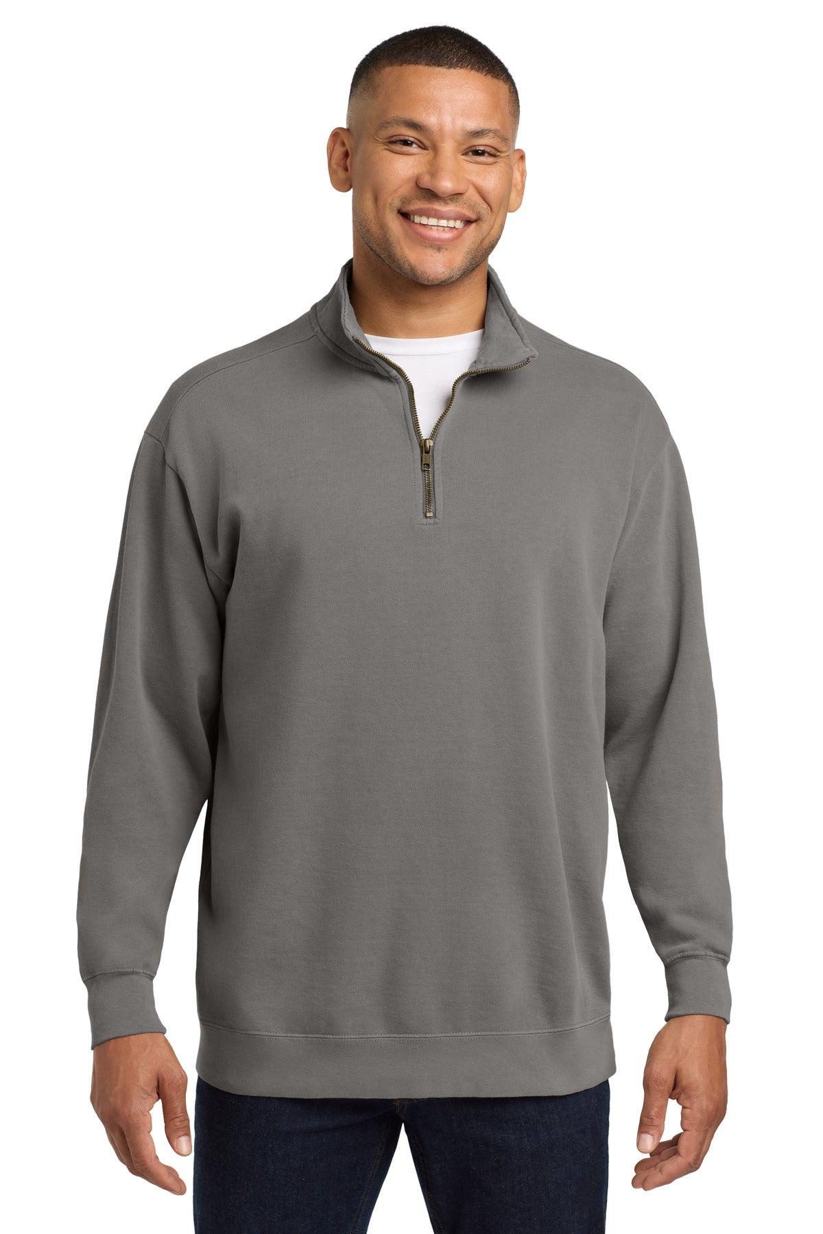 COMFORT COLORS  Ring Spun 1/4-Zip Sweatshirt. 1580 - Grey