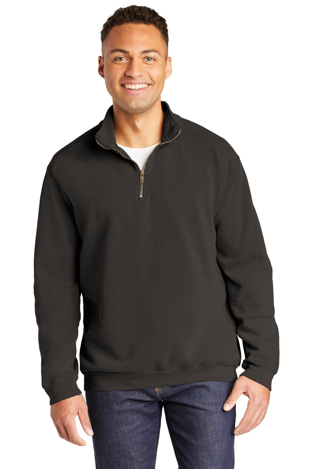 COMFORT COLORS  Ring Spun 1/4-Zip Sweatshirt. 1580 - Pepper