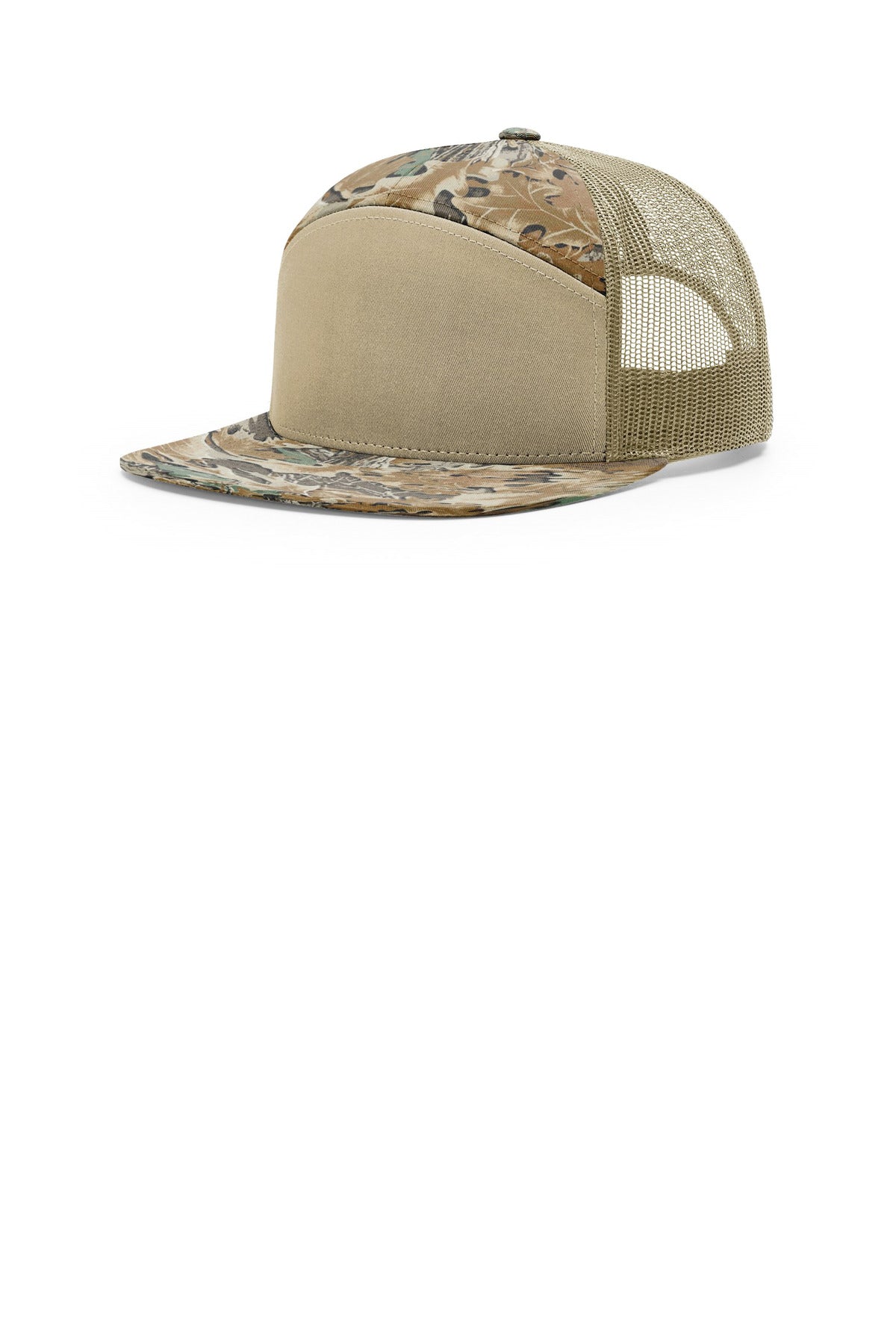 Richardson Printed 7-Panel Trucker 168P - Realtree Advantage/ Khaki