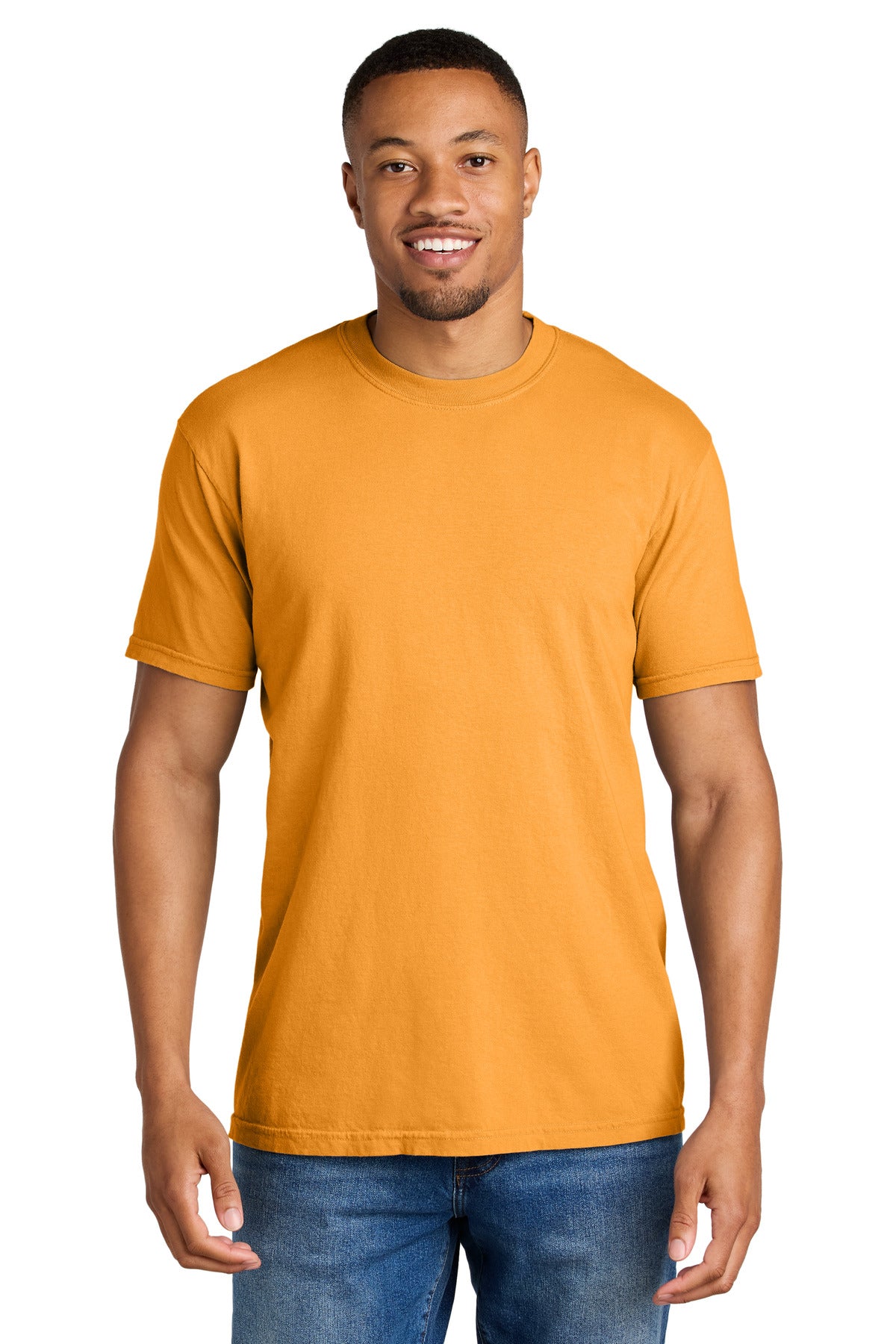 COMFORT COLORS  Heavyweight Ring Spun Tee. 1717 - Bright Orange