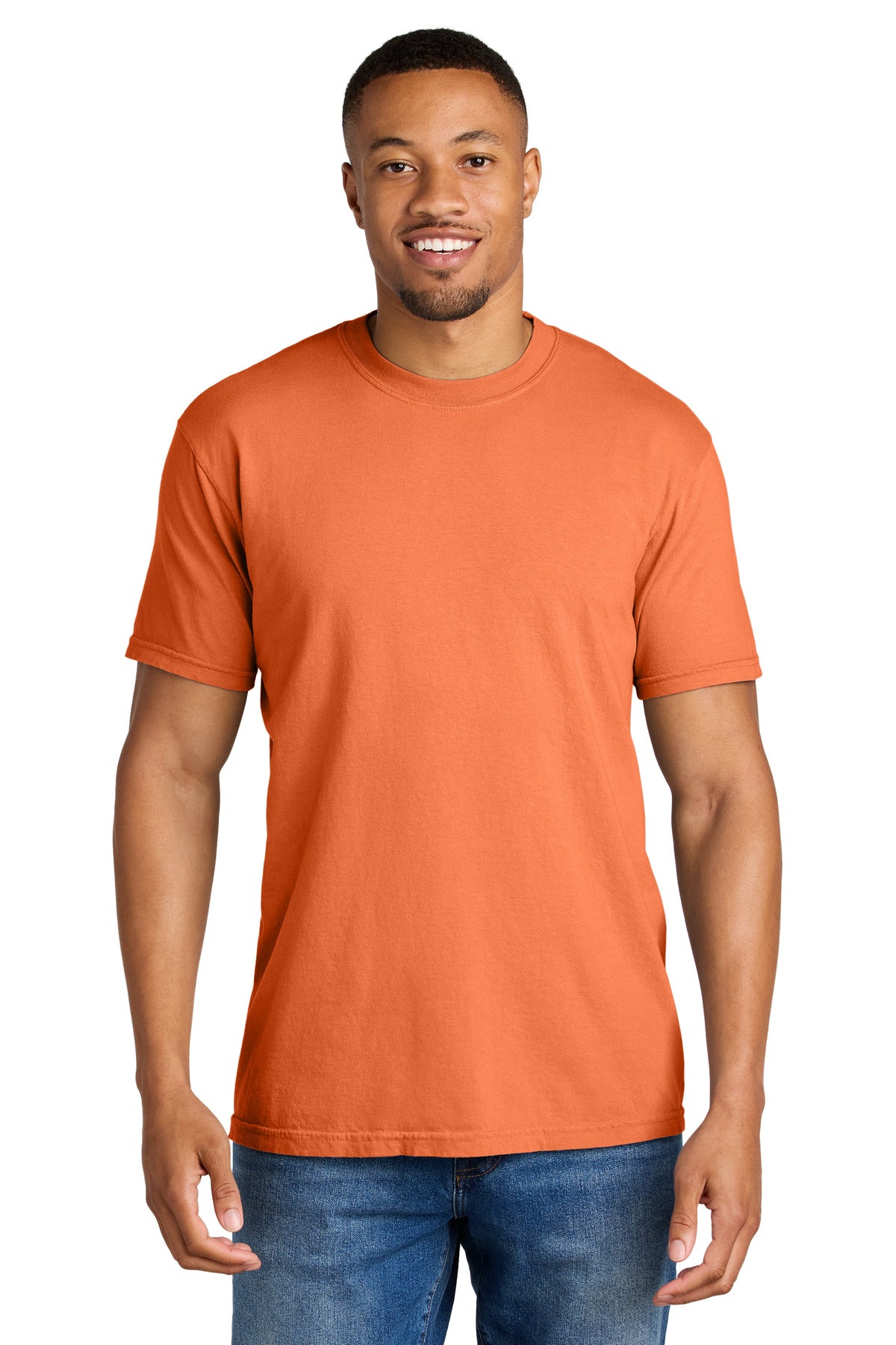 COMFORT COLORS  Heavyweight Ring Spun Tee. 1717 - Burnt Orange