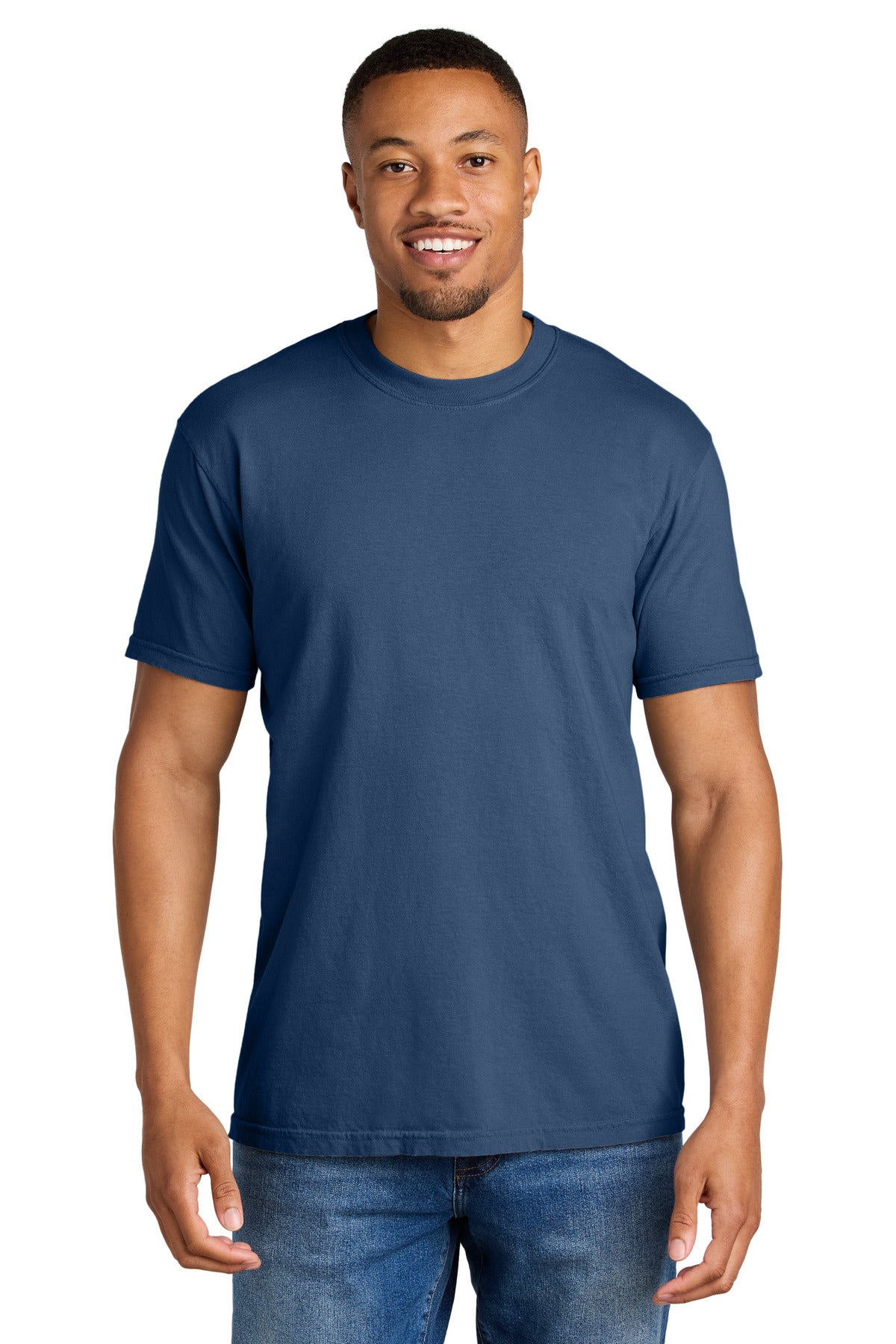 COMFORT COLORS  Heavyweight Ring Spun Tee. 1717 - China Blue