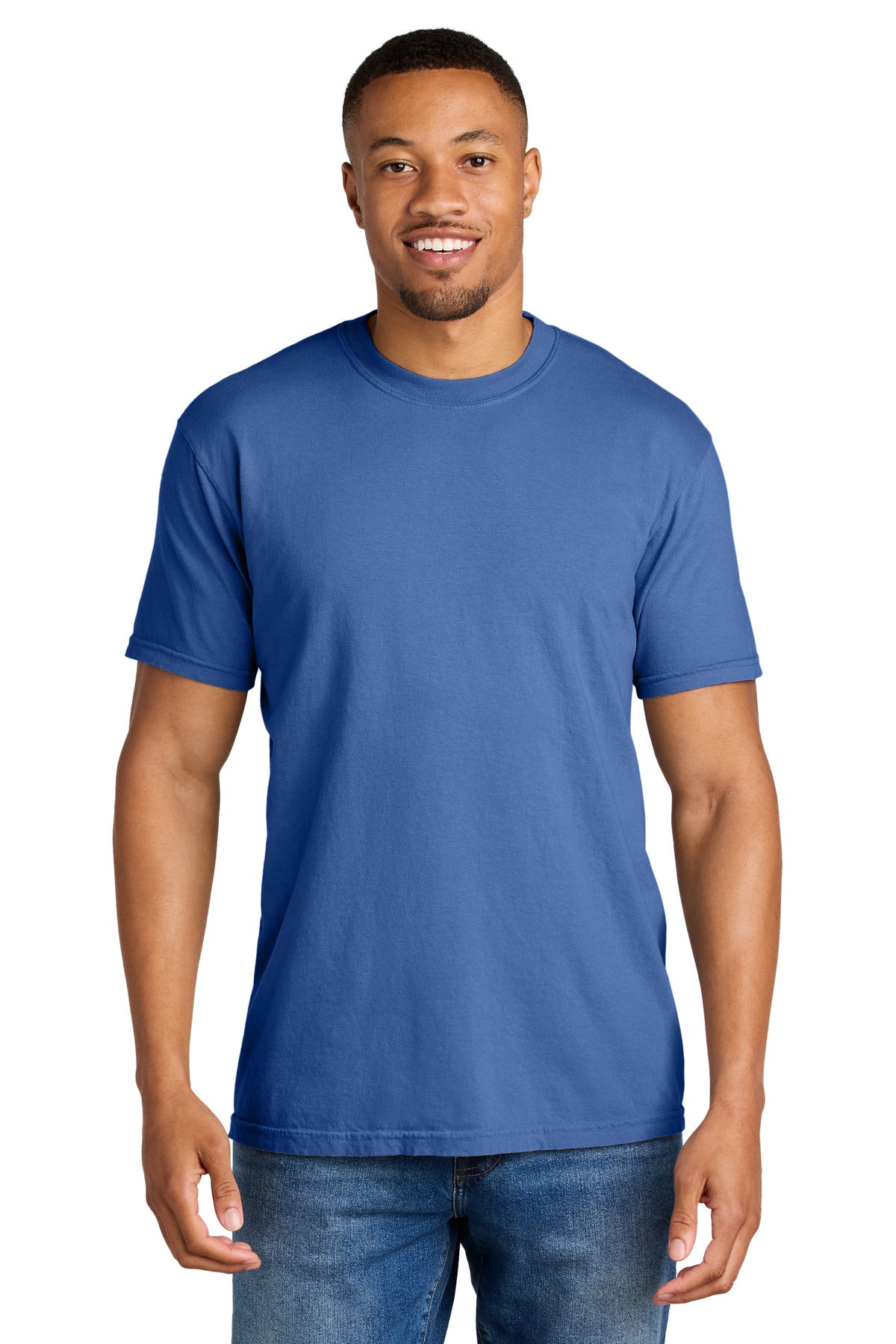 COMFORT COLORS  Heavyweight Ring Spun Tee. 1717 - Flo Blue