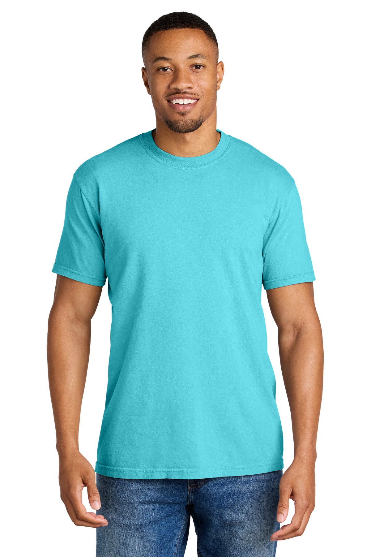 COMFORT COLORS  Heavyweight Ring Spun Tee. 1717 - Lagoon