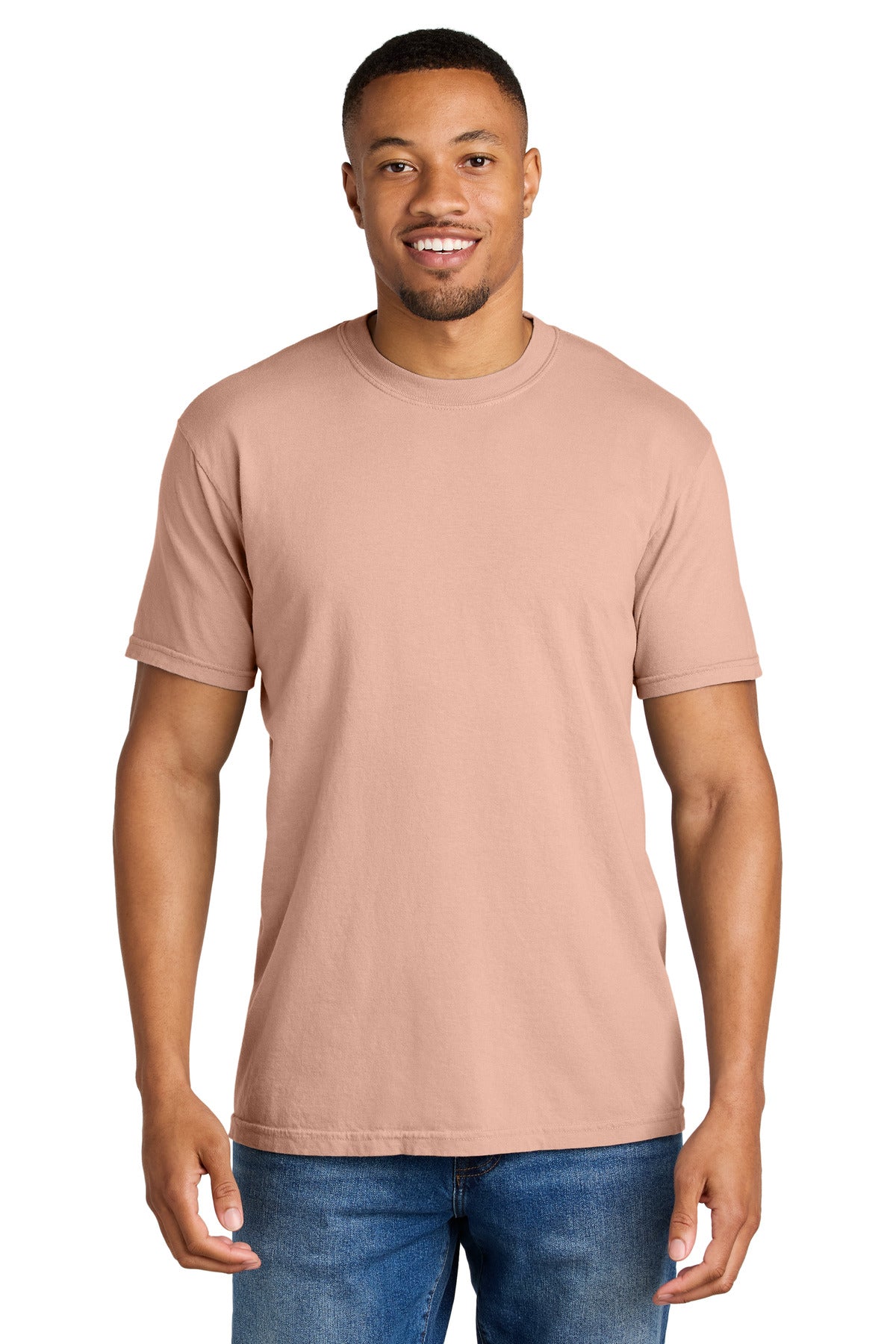 COMFORT COLORS  Heavyweight Ring Spun Tee. 1717 - Peachy