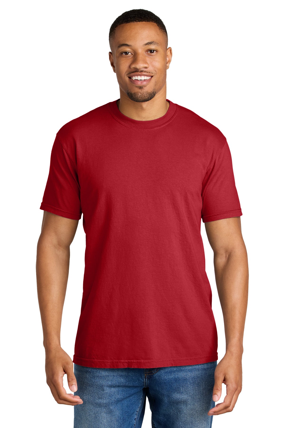 COMFORT COLORS  Heavyweight Ring Spun Tee. 1717 - Red
