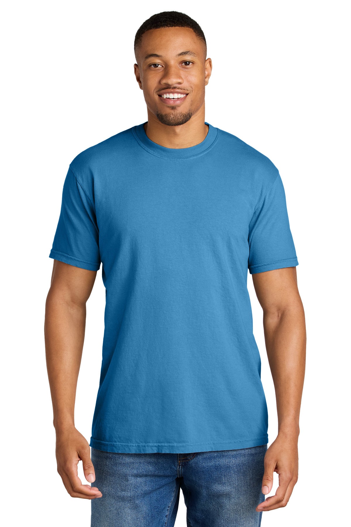 COMFORT COLORS  Heavyweight Ring Spun Tee. 1717 - Royal Caribe