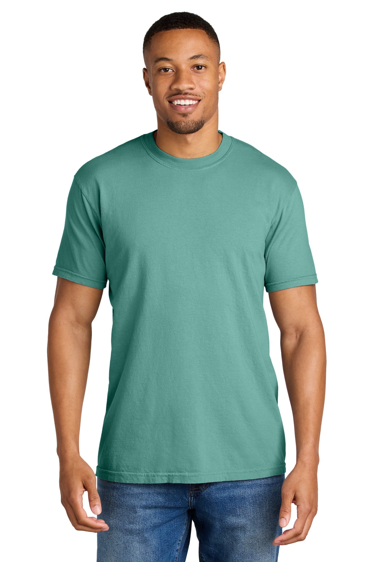 COMFORT COLORS  Heavyweight Ring Spun Tee. 1717 - Seafoam