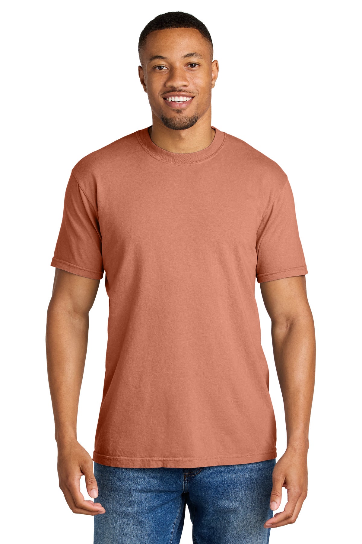 COMFORT COLORS  Heavyweight Ring Spun Tee. 1717 - Terracotta