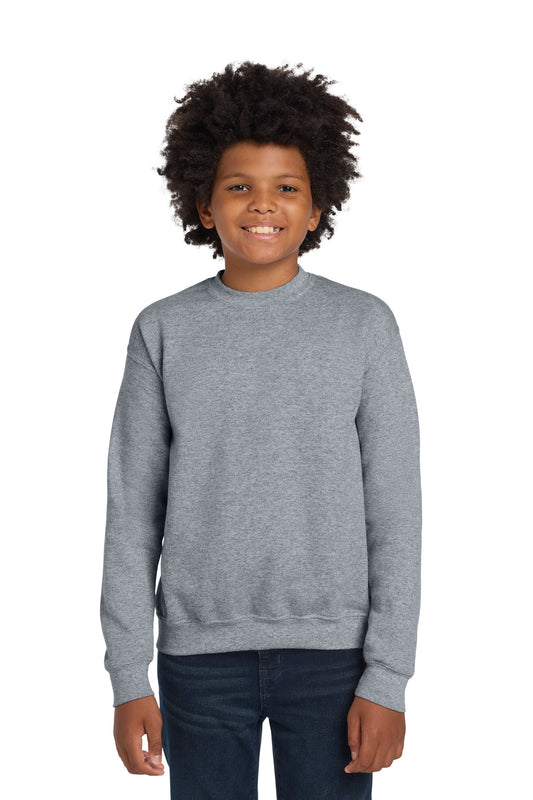 Gildan Youth Heavy Blend Crewneck Sweatshirt.  18000B