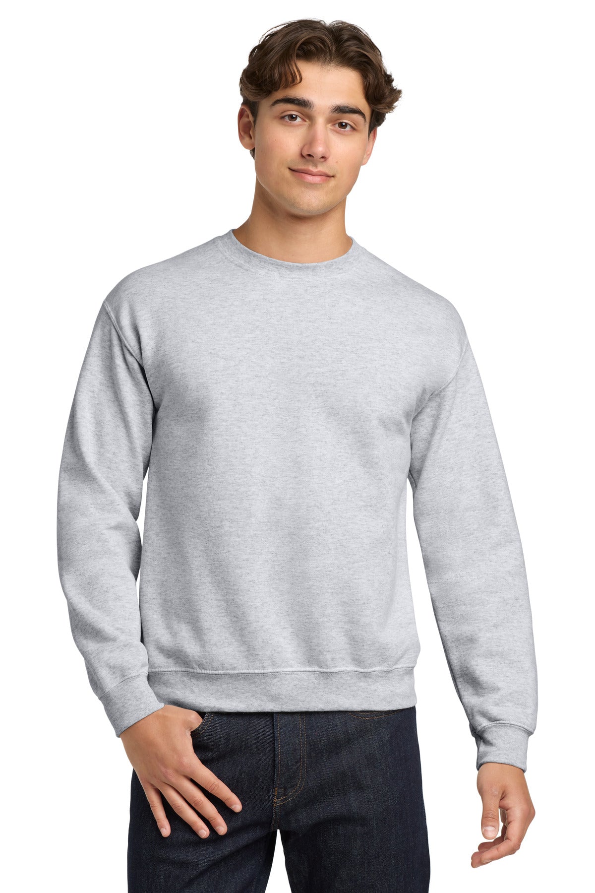 Gildan Heavy Blend Crewneck Sweatshirt.  18000 - Ash