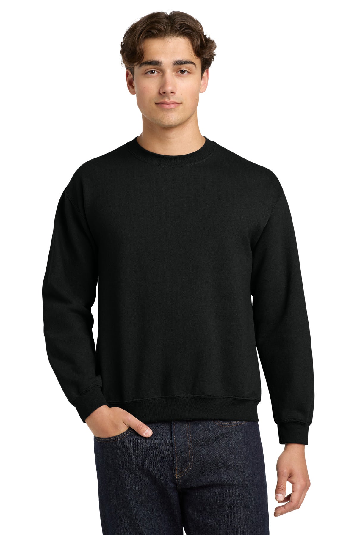 Gildan Heavy Blend Crewneck Sweatshirt.  18000 - Black