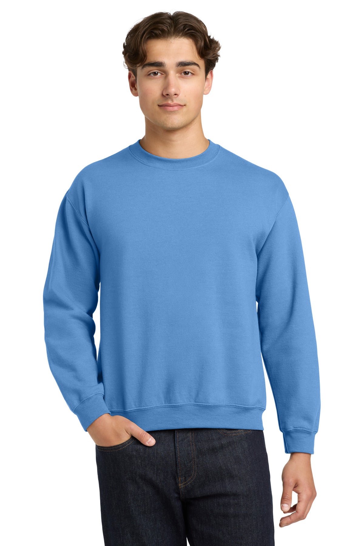 Gildan Heavy Blend Crewneck Sweatshirt.  18000 - Carolina Blue