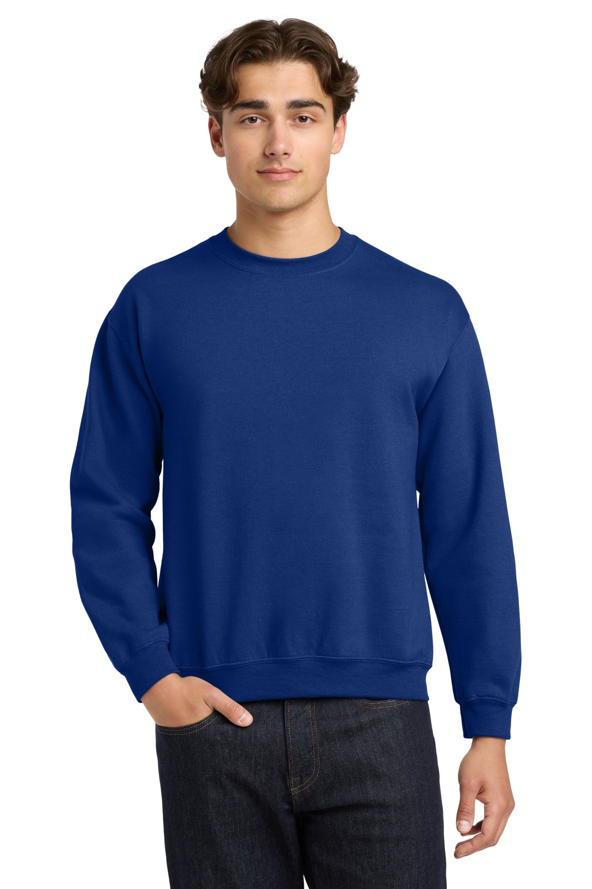 Gildan Heavy Blend Crewneck Sweatshirt.  18000 - Fan Deep Royal