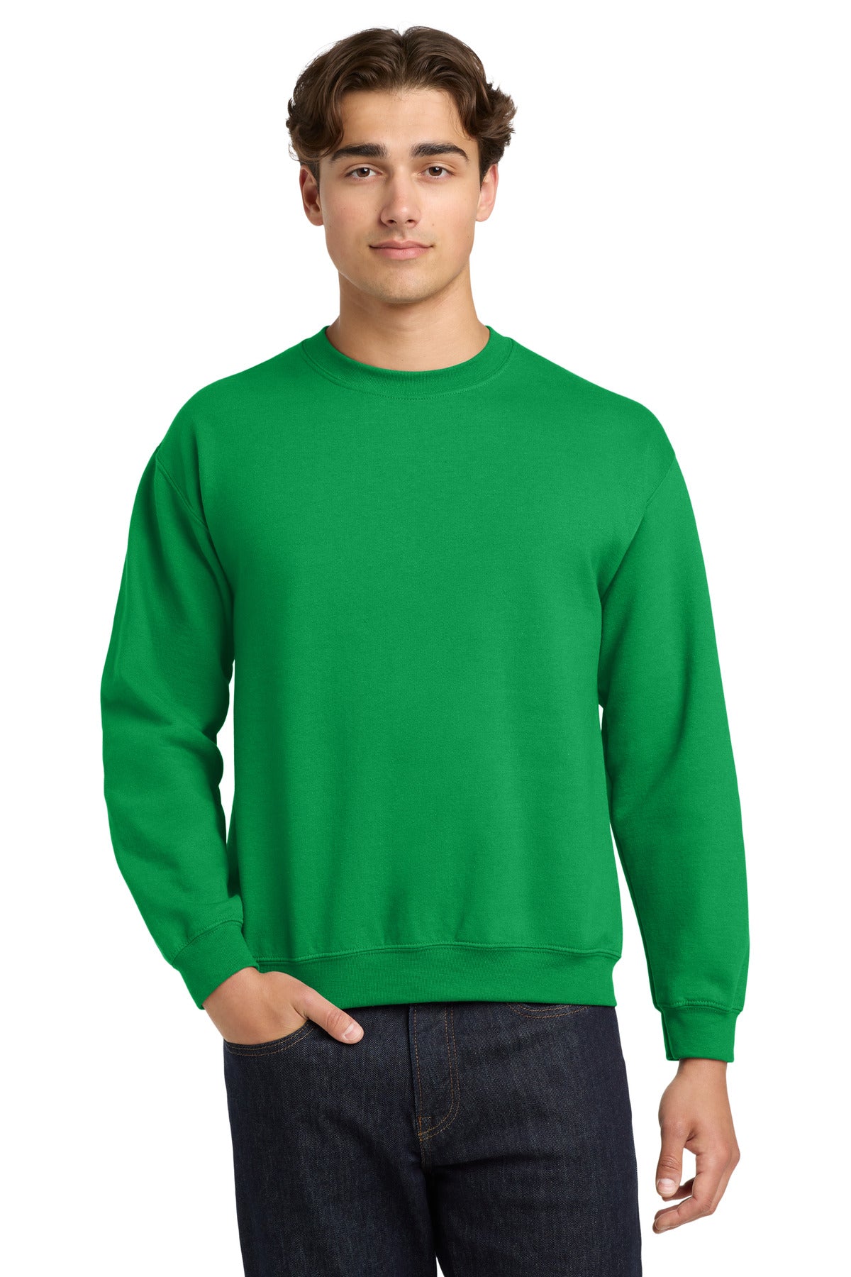 Gildan Heavy Blend Crewneck Sweatshirt.  18000 - Irish Green