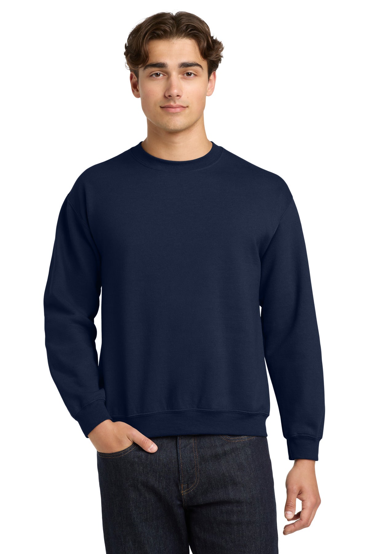 Gildan Heavy Blend Crewneck Sweatshirt.  18000 - Navy