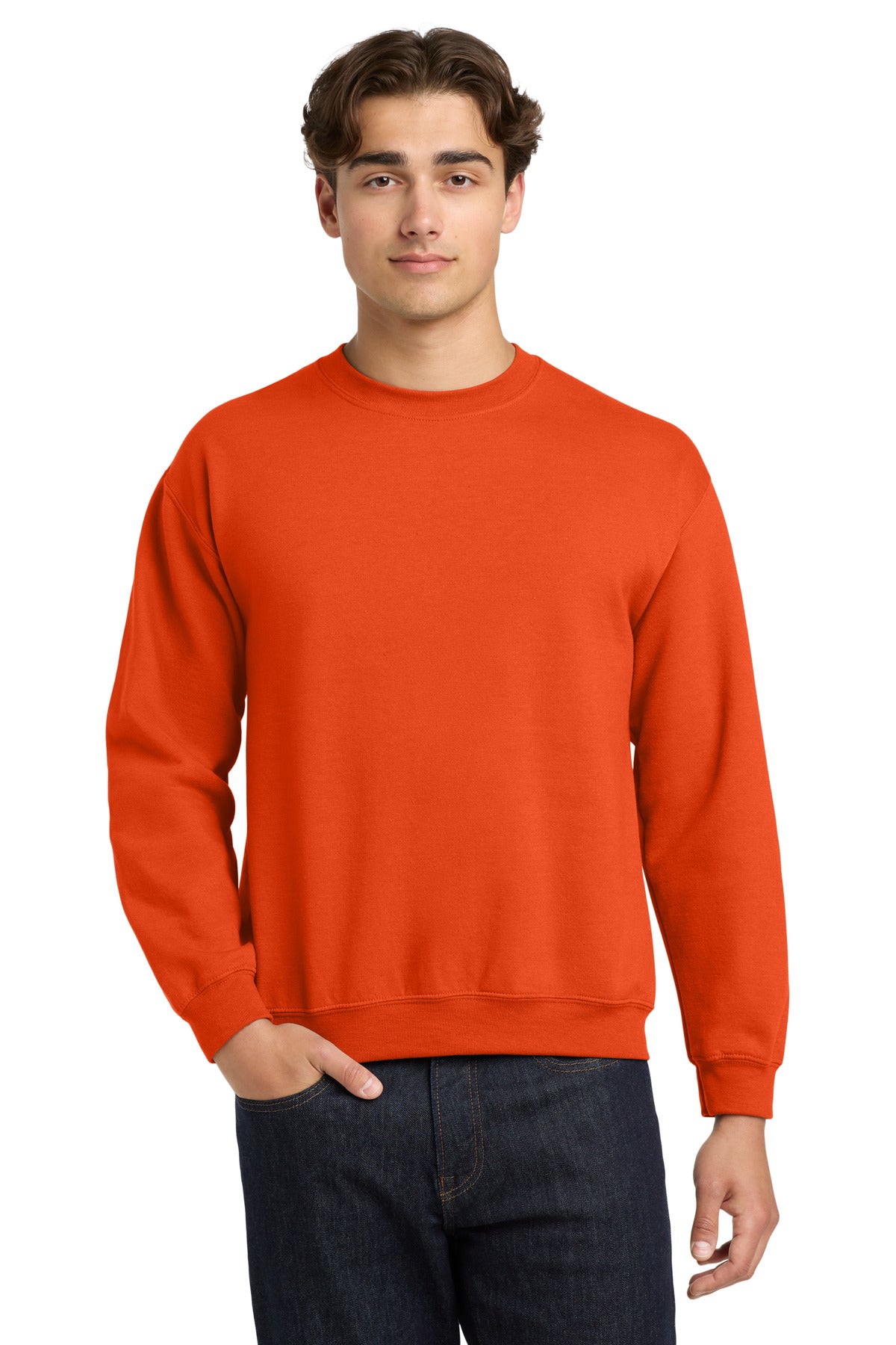 Gildan Heavy Blend Crewneck Sweatshirt.  18000 - Orange